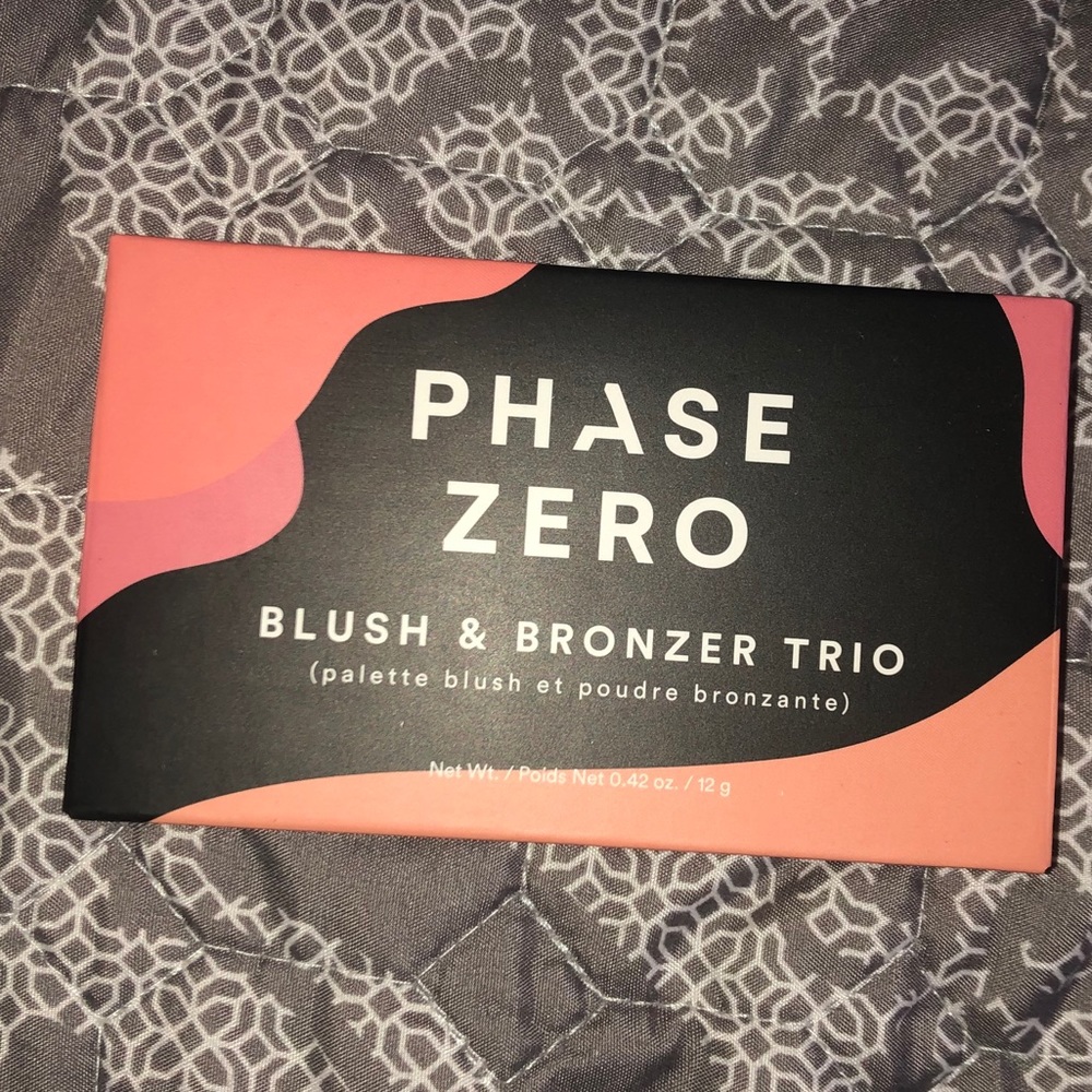 phase zero blush and bronzer trio face palette